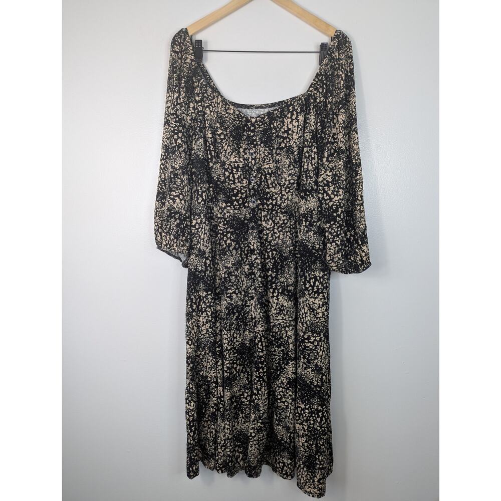 Torrid Leopard Print Super Soft Shirred Button Fr… - image 2